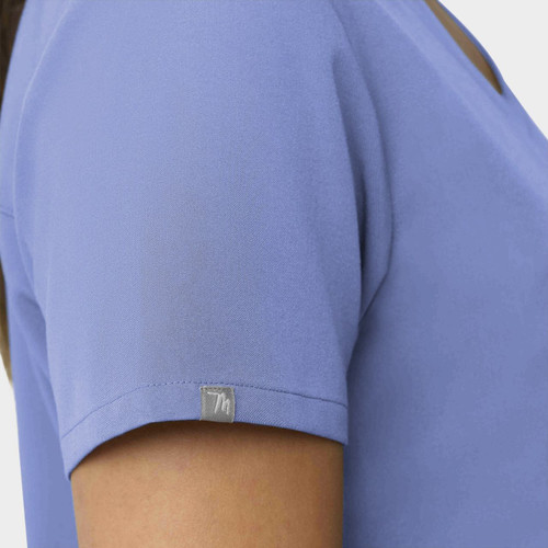 COLOR|CBL|Tempo Womens VNeck Top Ceil Blue Top Style # T101