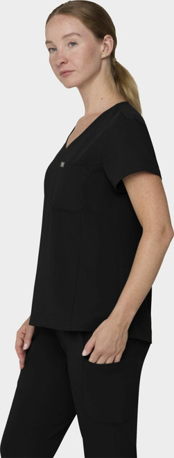 COLOR|BLK|Tempo Womens Tuck Black Top Style # T102