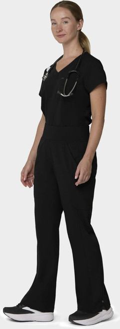 COLOR|BLK|Tempo Womens Outfit Black Tuck Style # T102