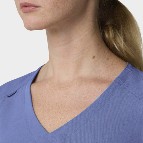 COLOR|CBL|Tempo Womens Tuck Top Ceil Blue Top Style # T102