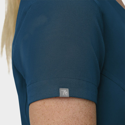 COLOR|CRB|Tempo Womens Tuck Top Caribbean Blue Top Style # T102