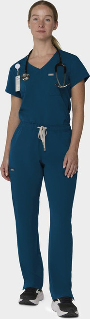 COLOR|CRB|Tempo Womens Outfit Caribbean Blue Tuck Style # T102