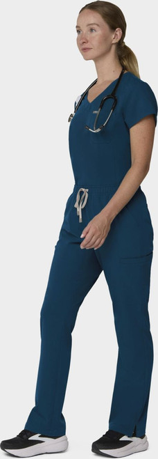 COLOR|CRB|Tempo Womens Outfit Caribbean Blue Tuck Style # T102
