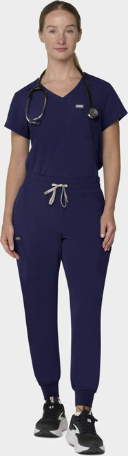 COLOR|NVY|Tempo Womens Tuck Navy Top Style # T102