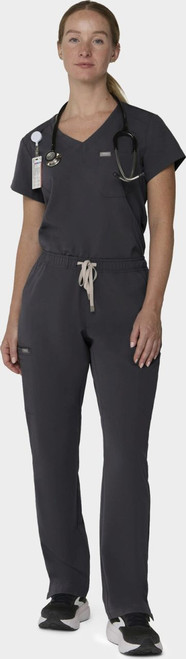 COLOR|PWT|Tempo Womens Outfit Pewter Tuck Style # T102