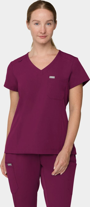 COLOR|WIN|Tempo Womens Tuck Wine Top Style # T102