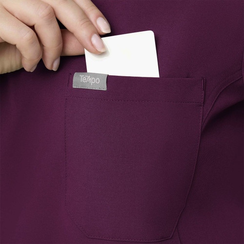 COLOR|WIN|Tempo Womens Tuck Wine Top Style # T102