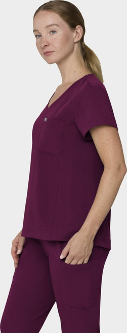 COLOR|WIN|Tempo Womens Tuck Wine Top Style # T102