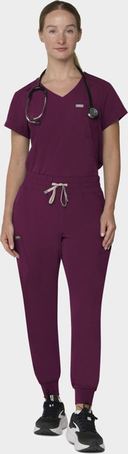 COLOR|WIN|Tempo Womens Tuck Wine Top Style # T102