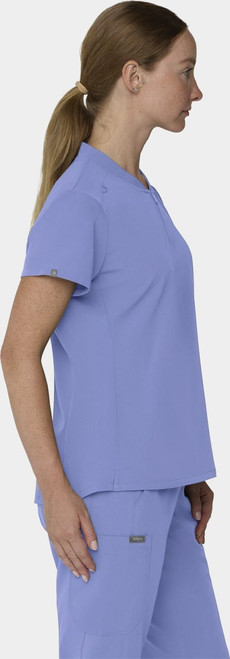 COLOR|CBL|Tempo Womens Quarter Zip Ceil Blue Top Style # T103