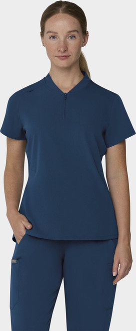 COLOR|CRB|Tempo Womens Quarter Zip Caribbean Blue Top Style # T103