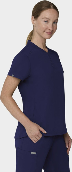 COLOR|NVY|Tempo Womens Quarter Zip Navy Top Style # T103