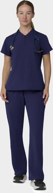 COLOR|NVY|Tempo Womens Quarter Zip Navy Top Style # T103