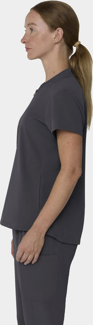COLOR|PWT|Tempo Womens Quarter Zip Pewter Top Style # T103