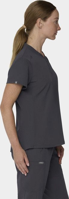 COLOR|PWT|Tempo Womens Quarter Zip Pewter Top Style # T103