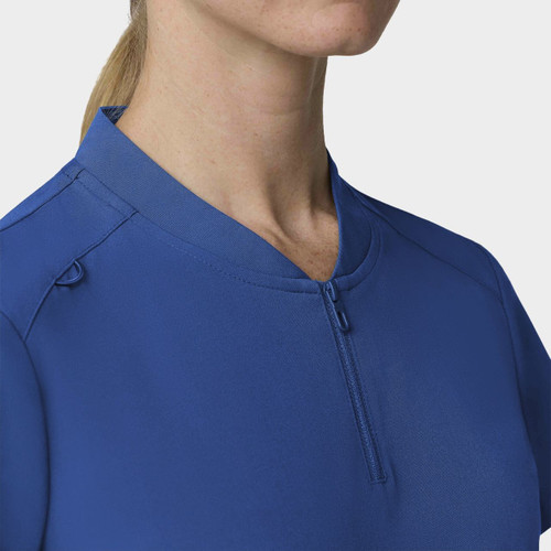 COLOR|RYL|Tempo Womens Quarter Zip Royal Blue Top Style # T103