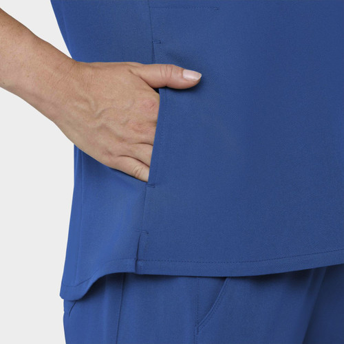 COLOR|RYL|Tempo Womens Quarter Zip Royal Blue Top Style # T103