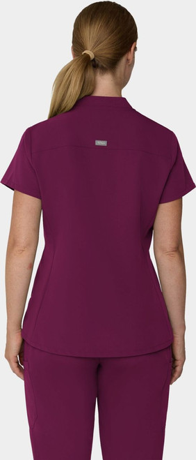 COLOR|WIN|Tempo Womens Quarter Zip Wine Top Style # T103