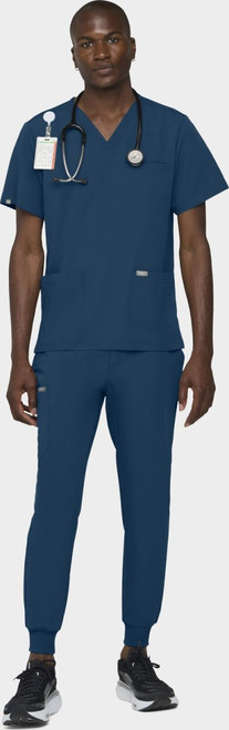 COLOR|CRB|Tempo Mens Outfit Caribbean Blue Top Style # T171
