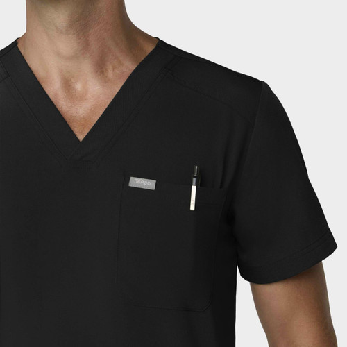COLOR|BLK|Tempo Mens Tuck Black Top Style # T172