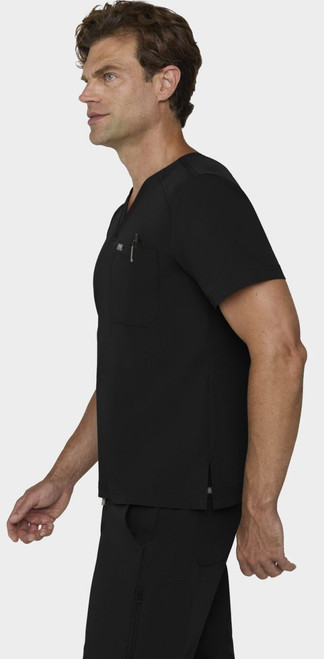 COLOR|BLK|Tempo Mens Tuck Black Top Style # T172