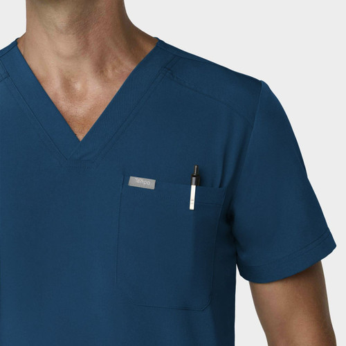 COLOR|CRB|Tempo Mens Tuck Caribbean Blue Top Style # T172