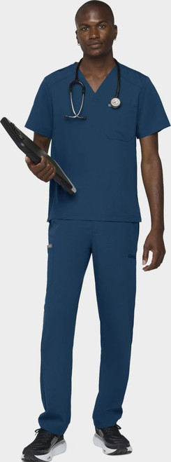 COLOR|CRB|Tempo Mens Outfit Caribbean Blue Top Style # T172