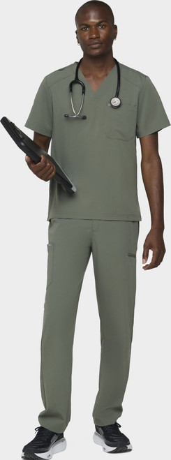 COLOR|OLV|Tempo Mens Outfit Olive Top Style # T172