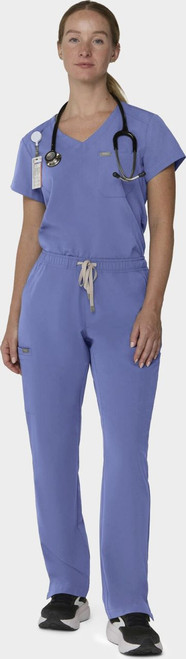 COLOR|CBL|Tempo Womens Outfit Ceil Blue Straight Leg Style # T201