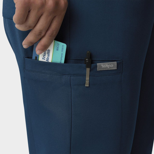 COLOR|CRB|Tempo Womens Straight Leg Caribbean Blue Pant Style # T201