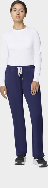 COLOR|NVY|Tempo Womens Straight Leg Navy Pant Style # T201