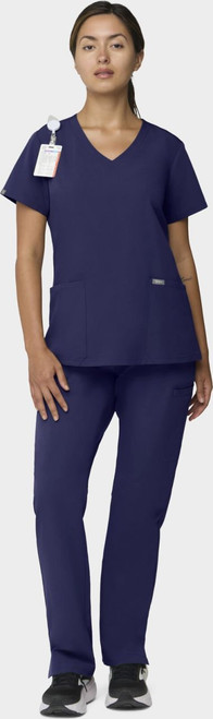 COLOR|NVY|Tempo Womens Outfit Navy Straight Leg Style # T201