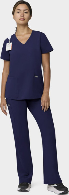 COLOR|NVY|Tempo Womens Outfit Navy Flare Leg Style # T203