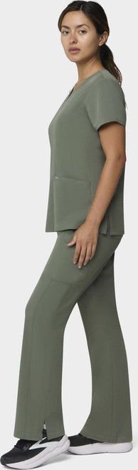 COLOR|OLV|Tempo Womens Outfit Olive Flare Leg Style # T203