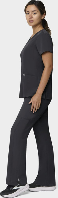 COLOR|PWT|Tempo Womens Outfit Pewter Flare Leg Style # T203