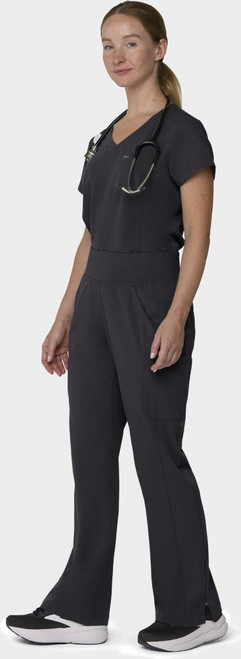 COLOR|PWT|Tempo Womens Outfit Pewter Flare Leg Style # T203