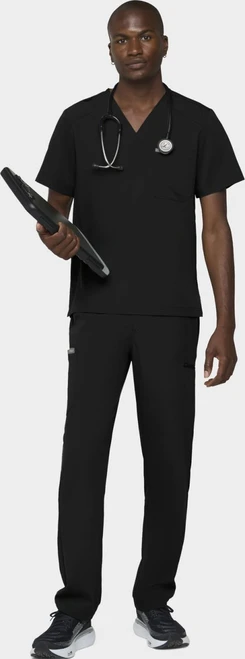 COLOR|BLK|Tempo Mens Outfit Black Pant Style # T271