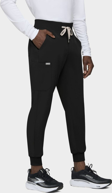 COLOR|BLK|Tempo Mens Jogger Black Pant Style # T272