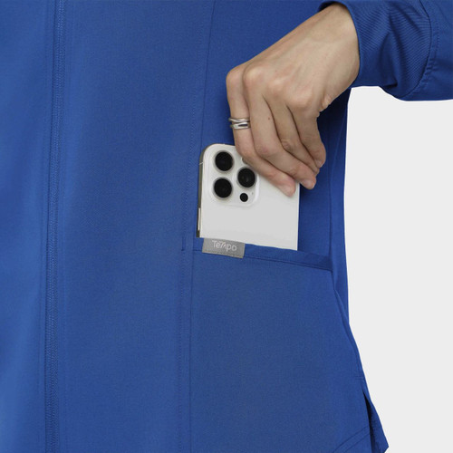 COLOR|RYL|Tempo Womens Zip Royal Blue Jacket Style # T301