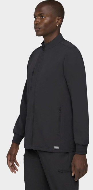 COLOR|PWT|Tempo Mens Zip Pewter Jacket Style # T371