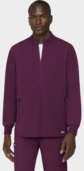 COLOR|WIN|Tempo Mens Zip Wine Jacket Style # T371