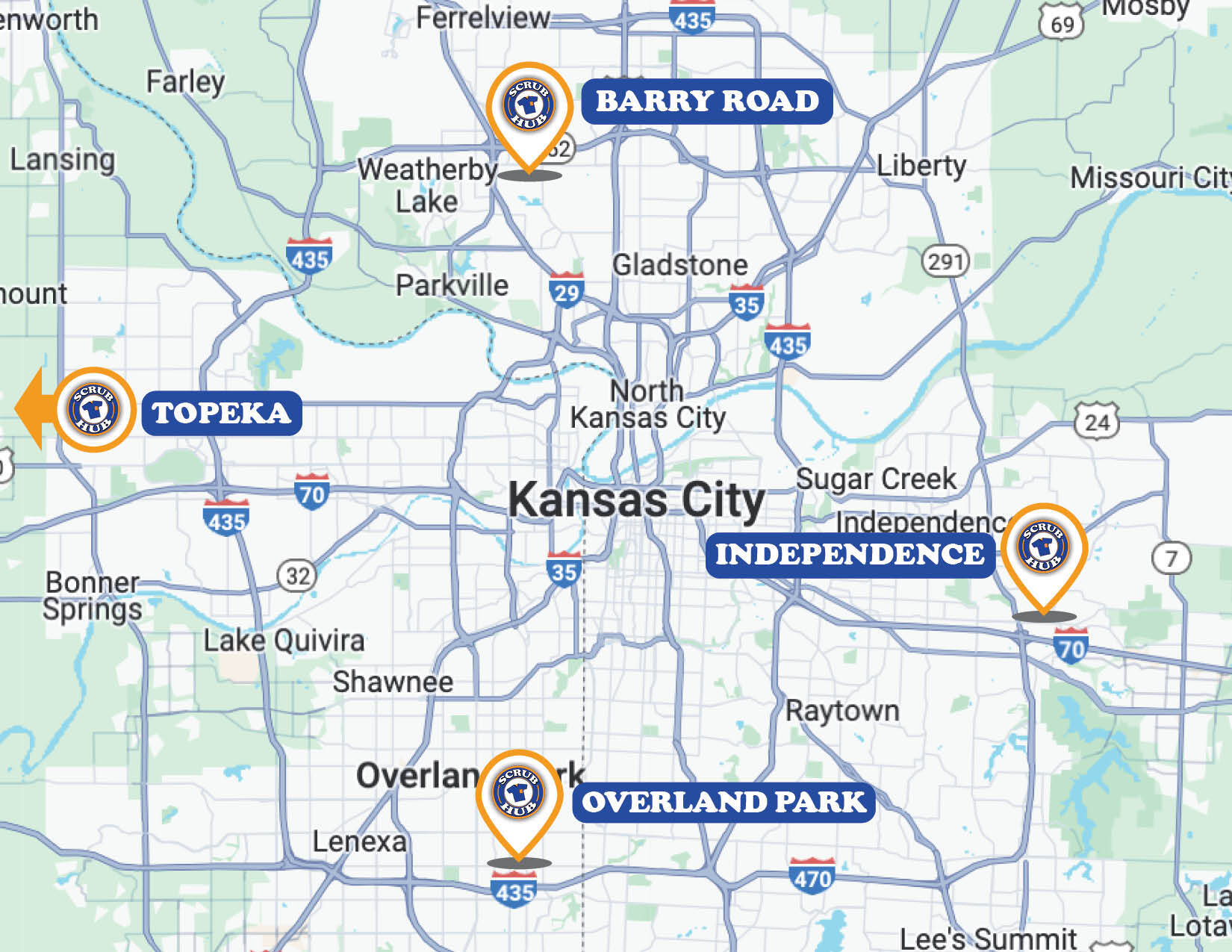 Scrub Hub store locations