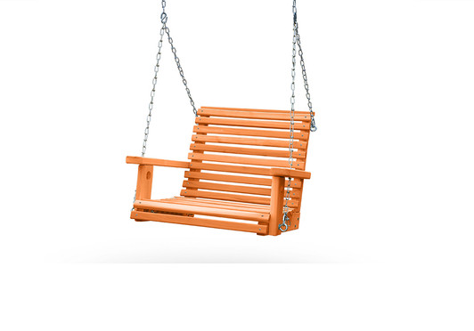 Wood Bench Rocking Swing