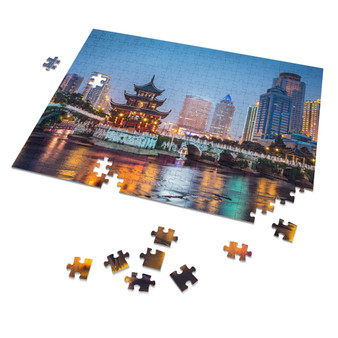 Guiyang China, Jiaxiu Pavilion on the Nanming River, 252 Piece Puzzle