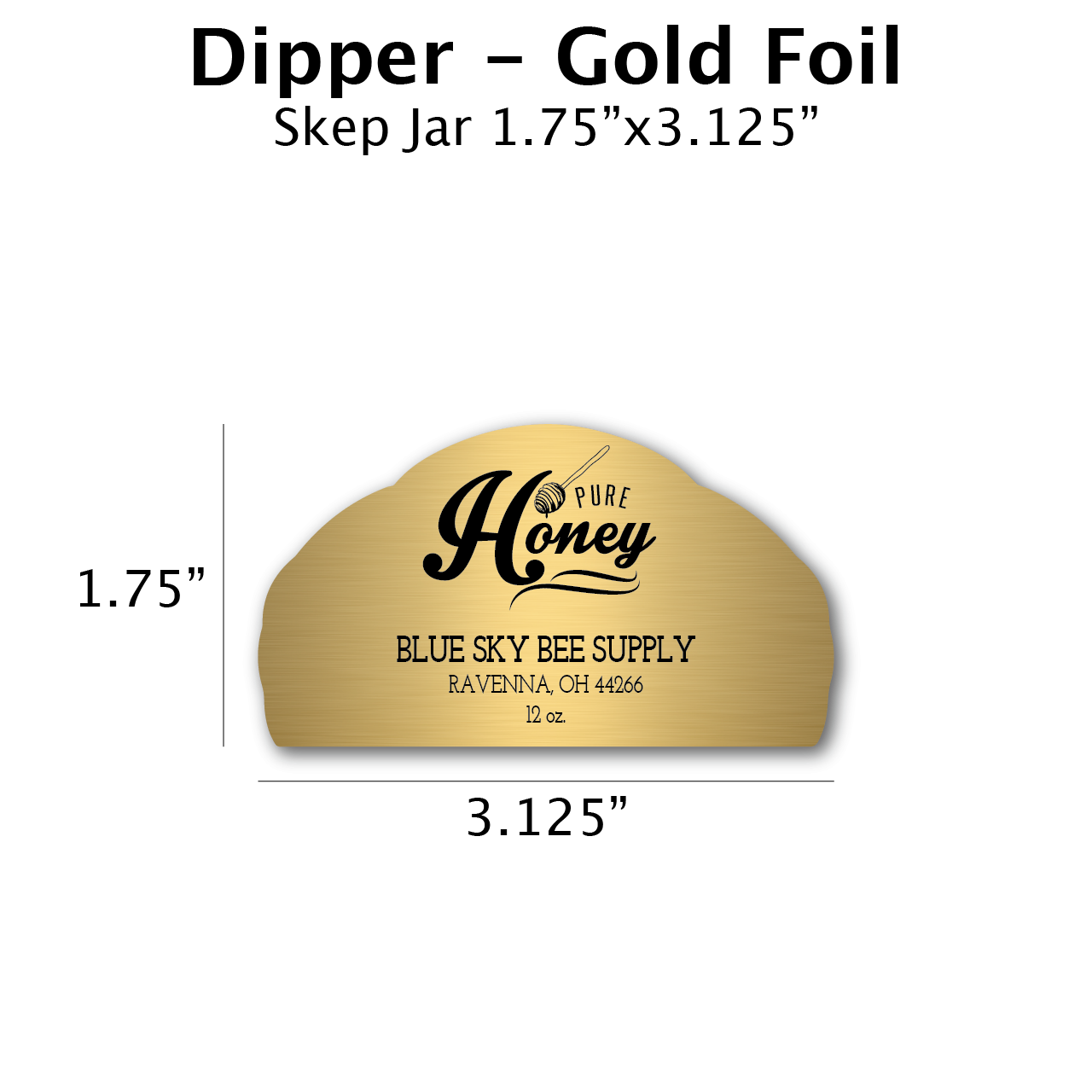 160 Gold Spice Jar Labels: Preprinted Minimalist Gold Foil Vinyl