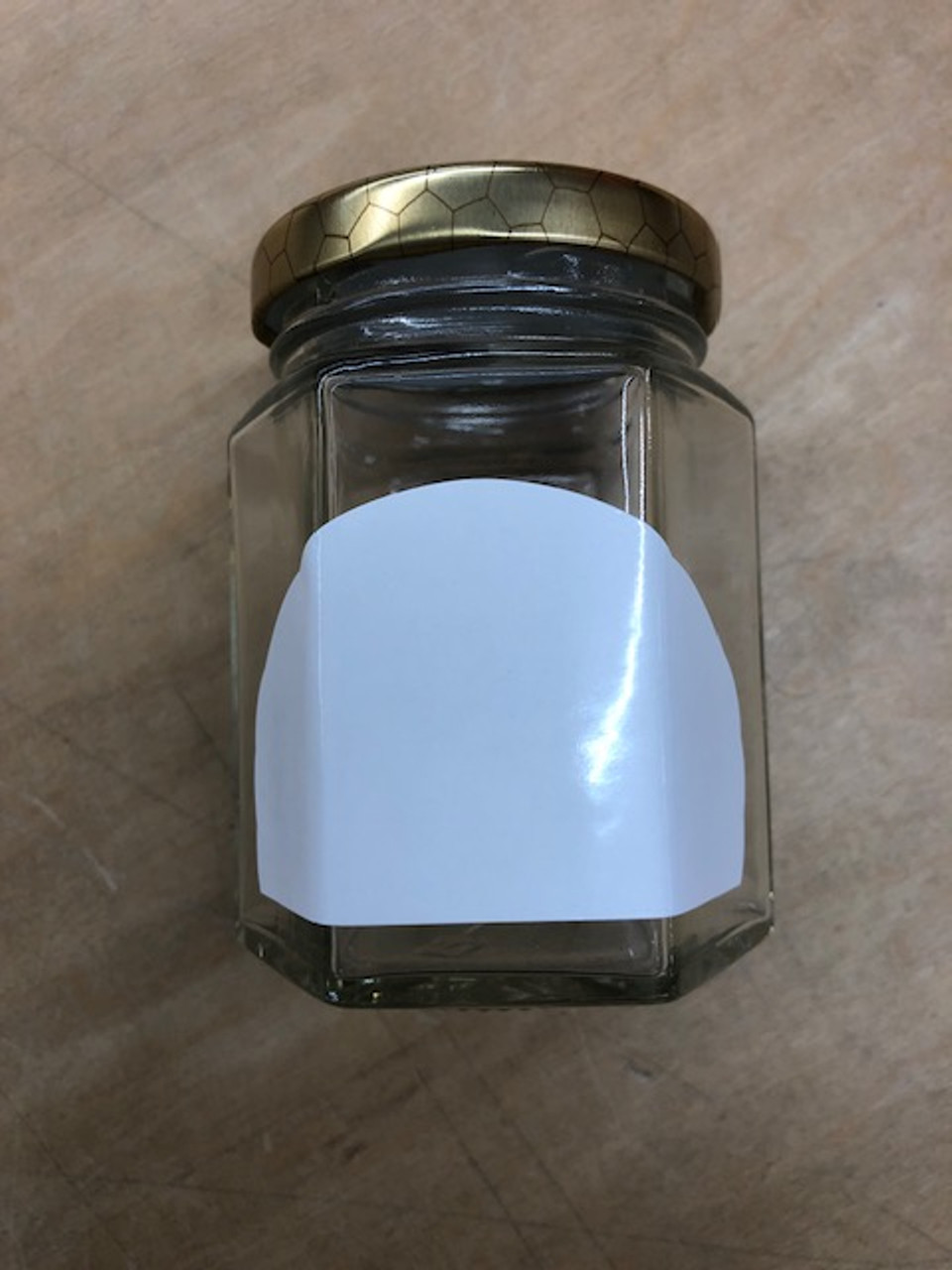6 oz Hexagon Glass Jar with Lid (190 ml)