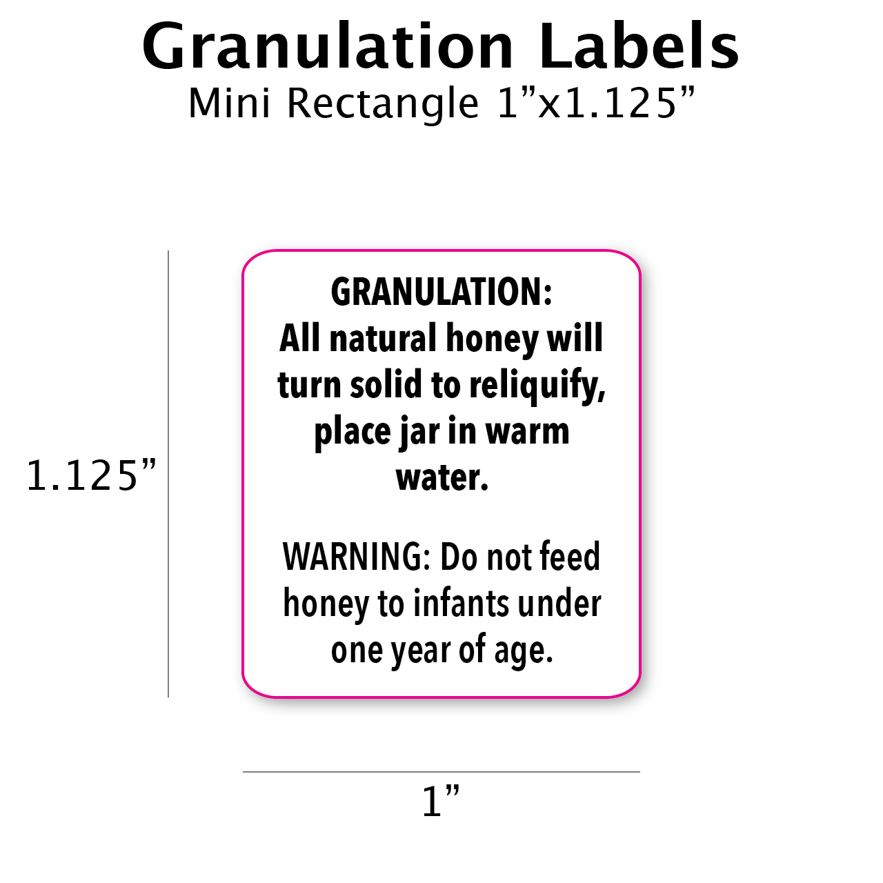 1.75 x 1.25 Candle Warning Labels - Pre-Printed Labels