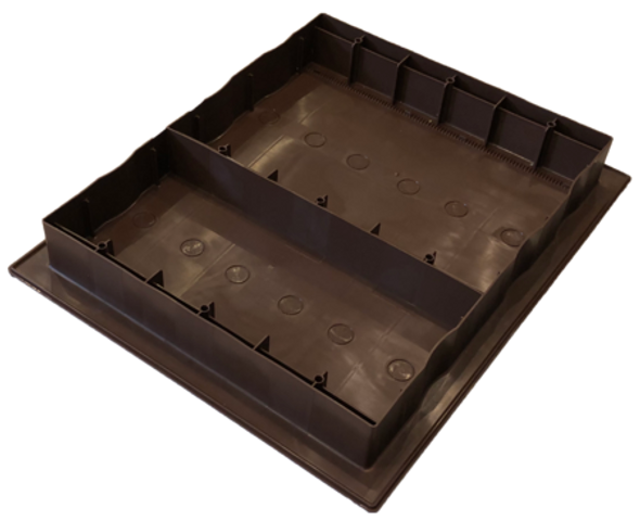 Brown Plastic 10 Frame Hive Top Divided Feeder [DHTF]