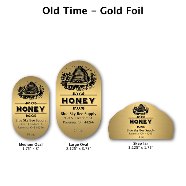 Gold Foil Old Time Family