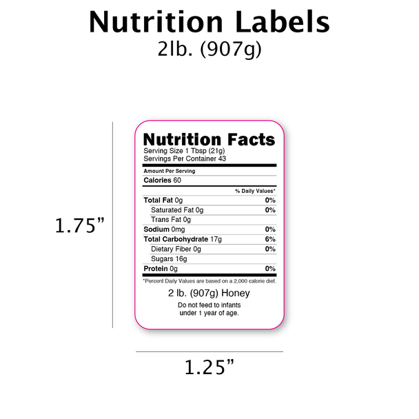 2lb. Nutrition Label